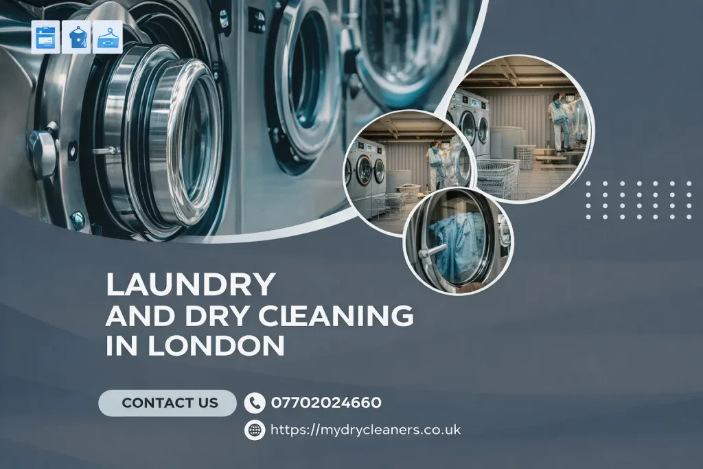 Modern laundry and dry cleaning services in London with professional machines
